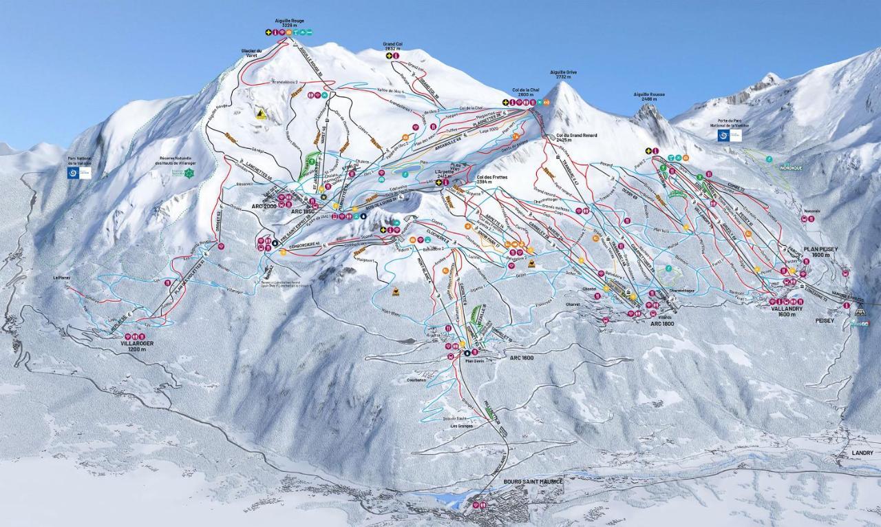 Spacious Ski-In Ski-Out Apartment 4-6 Pax, 161 Sources De Marie Arc 1950 Les Arcs  Eksteriør billede